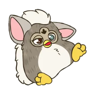 🙃 Furby Furby, toy, nostalgia, cartoon telegram sticker