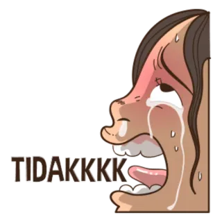 😭 TIDAKKKK whatsapp sticker