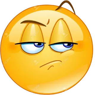 😒 Emoji, Cara, Expresión, Sarcástico, Decepcionado, Poco divertido telegram sticker