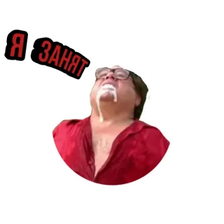 🧐 Я занят Humor, Meme, Beschäftigt telegram sticker