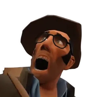 😱 Sniper Team Fortress 2 sniper, team fortress 2, tf2, personagem, videogame, meme, engraçado telegram sticker