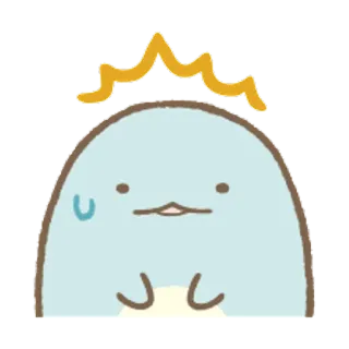 🐨 lindo, dibujos animados, sorpresa, kawaii, shock, azul, personaje telegram sticker