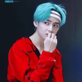 😐 V kpop, bts, วี, แทฮยอง, นักร้อง, นักดนตรี telegram sticker