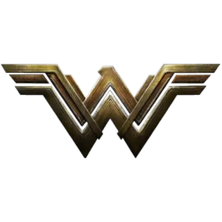 😔 Wonder Woman superhéroe, Wonder Woman, logo, DC Comics telegram sticker