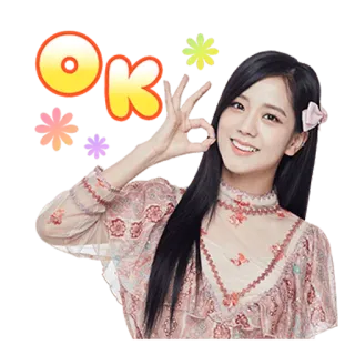 👌 OK โอเค, ตกลง, อนุมัติ, ท่าทาง, ผู้หญิง telegram sticker