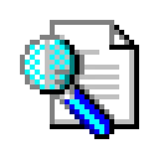 💾 lupa, dokument, szukaj, plik, komputer, ikona telegram sticker