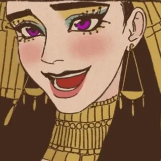 😃 Cleopatra égyptien, reine, cléopâtre, historique, ancien telegram sticker