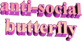 🙈 anti-social
butterfly anti-social, butterfly, sticker, text, phrase telegram sticker
