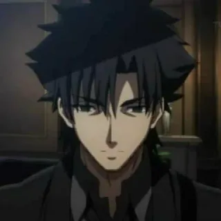 😐 Lancer (Fate) Fate/Zero anime, fate zero, lancer, male, character, dark hair telegram sticker