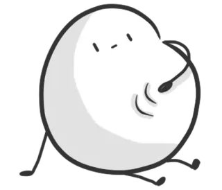🥚 Blob, Fofo, Simples, Minimalista telegram sticker