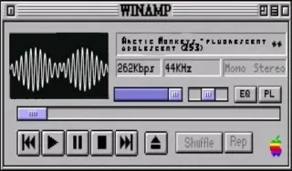 😂 Winamp WINAMP Arctic Monkeys - Fluorescent Adolescent telegram sticker