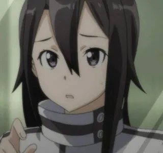 ✨ Suguha Kirigaya Sword Art Online Anime, Suguha Kirigaya, Sword Art Online, SAO, Nhân vật, Cô gái, Nghệ thuật kỹ thuật số, Fan art telegram sticker