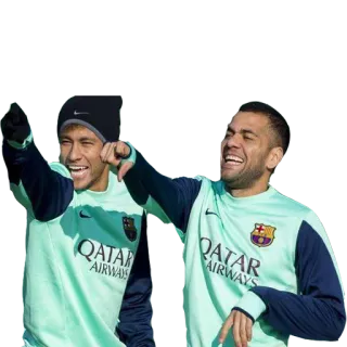 ✌ Neymar ฟุตบอล, ฟุตบอล, บาร์เซโลนา, เนย์มาร์, กีฬา telegram sticker