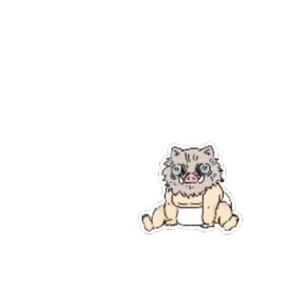 🙁 Inosuke Hashibira Demon Slayer Anime, Demon Slayer, Inosuke, Hashibira, Süß, Charakter telegram sticker