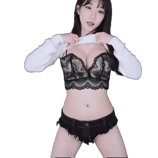 ☺️ femme, lingerie, soutien-gorge, mannequin, fille, sexy whatsapp sticker