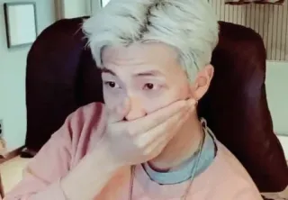 🤭 RM RM, BTS, Kpop, chanteur, célébrité, personne telegram sticker