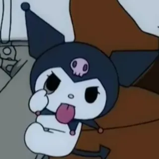 😜 Kuromi Anime, Dibujos animados, Personaje, Kuromi, Sanrio telegram sticker