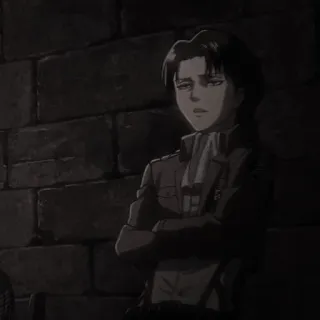 🍙 Levi Ackerman Attack on Titan anime, attack on titan, levi ackerman, soldier, manga telegram sticker