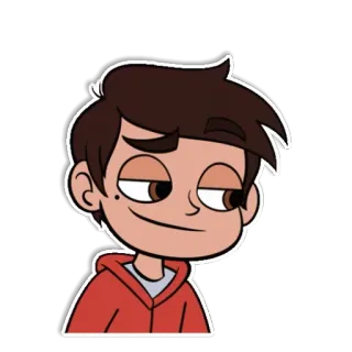 🙂 Marco Diaz Star vs. the Forces of Evil มาร์โค, ดิแอซ, สตาร์ ผจญภัยฝ่ามิติ, การ์ตูน, ดิสนีย์ telegram sticker