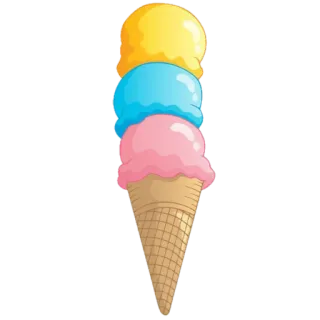 🍦 helado, postre, dulce, cono, comida, antojo telegram sticker