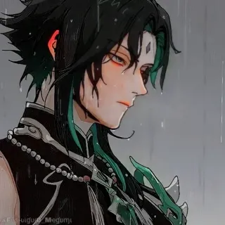 💠 Xiao Genshin Impact anime, genshin impact, xiao, game, character, digital art whatsapp sticker