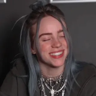 💧 Billie Eilish Billie Eilish, นักร้อง, คนดัง, ป๊อปสตาร์ telegram sticker