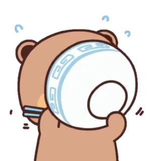 Eating Bear telegram stickers