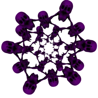 ❄️ Schädel, düster, makaber, gothisch, Tod, Horror telegram sticker