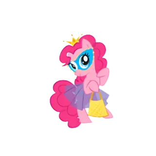😶 Pinkie Pie My Little Pony Kreskówka, Kucyk, Różowy, Słodki, Zwierzę, Przyjaźń, Magia telegram sticker