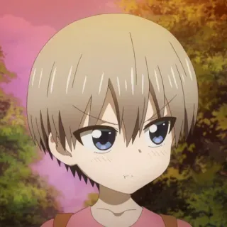 😒 Hana Uzaki Uzaki-chan Wants to Hang Out! anime, girl, uzaki chan, cute, anime girl telegram sticker