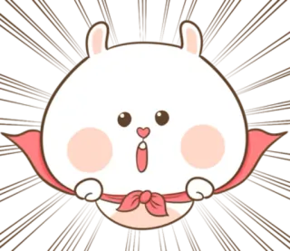 🐽 Kreskówka, Królik, Króliczek, Słodki, Kawaii telegram sticker