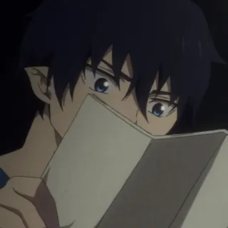 ☁️ Rin Okumura Blue Exorcist Anime, Dämon, Blue Exorcist, Rin Okumura telegram sticker