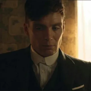😞 Thomas Shelby Peaky Blinders Thomas Shelby, Peaky Blinders, Cillian Murphy, BBC, Krimidrama, Gangster, Birmingham, 1920er telegram sticker