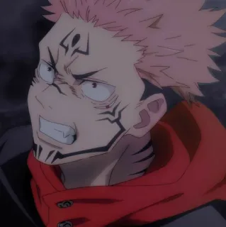 😈 Ryomen Sukuna Jujutsu Kaisen Anime, Demone, Maledetto, Stregone, Cattivo telegram sticker