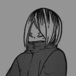 🕊 Kozume Kenma Haikyuu!! 애니메이션, 만화, 하이큐, 코즈메 켄마, 켄마, 배구 telegram sticker
