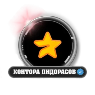 ⭐ КОНТОРА ПИДОРАСОВ offensive, russian, slur telegram sticker