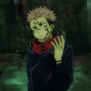 ✖️ Ryomen Sukuna Jujutsu Kaisen Anime, Jujutsu Kaisen, Sukuna, Ryomen Sukuna, Espíritu Maldito telegram sticker
