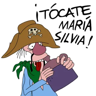 🥴 ¡TÓCATE MARÍA SILVIA! pirate, alcohol, skull, cartoon, drink telegram sticker