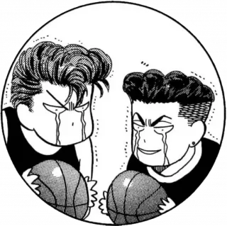 😭 manga, anime, basketball, crying, emotional, friendship telegram sticker