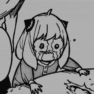 🥜 Anya Forger Spy x Family Anya Forger, Spy x Family, weinen, Anime, Manga, traurig telegram sticker