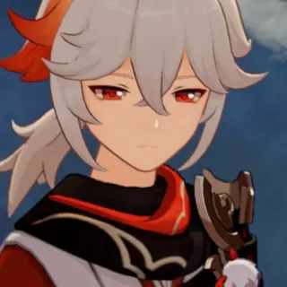 😕 Kaedehara Kazuha Genshin Impact Anime, Jeu vidéo, Genshin Impact, Kaedehara Kazuha telegram sticker