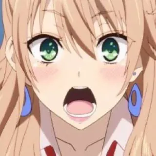 🤍 anime, ragazza, carina, scioccata, arrossire telegram sticker