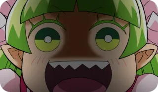 😈 anime, angry, cartoon, facial expression telegram sticker