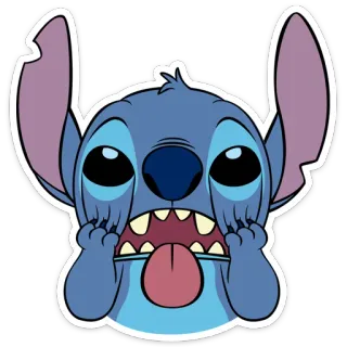 😱 Stitch Lilo & Stitch Стич, Лило и Стич, мультфильм, Дисней, персонаж whatsapp sticker