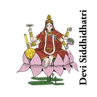 🕉️ Devi Siddhidhatri Diosa hindú, Siddhidhatri, Hinduismo, Diosa, Arte religioso whatsapp sticker