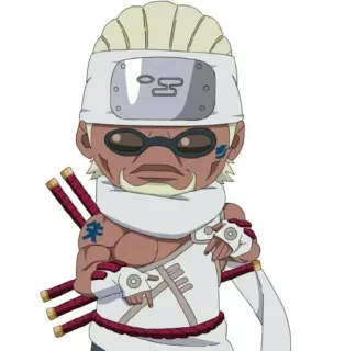 🐙 Killer Bee Naruto anime, manga, cartoon, ninja, Killer Bee, Naruto, character telegram sticker