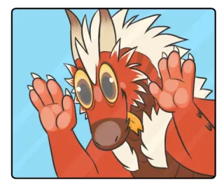 🙀 มังกร, การ์ตูน, สติกเกอร์, สัตว์, ภาพประกอบ telegram sticker