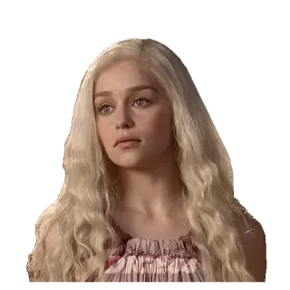 🙂 Daenerys Targaryen Game of Thrones daenerys targaryen, game of thrones, emilia clarke, fantasy, serie tv telegram sticker