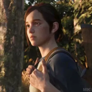 🪶 Ellie The Last of Us Part II элли, last of us, видеоигра, персонаж telegram sticker