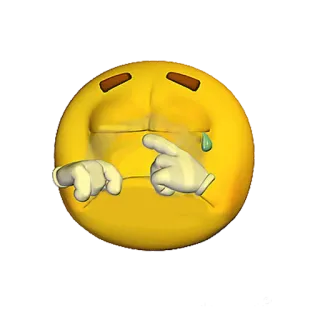 😢 emoji, triste, piangere, infelice telegram sticker